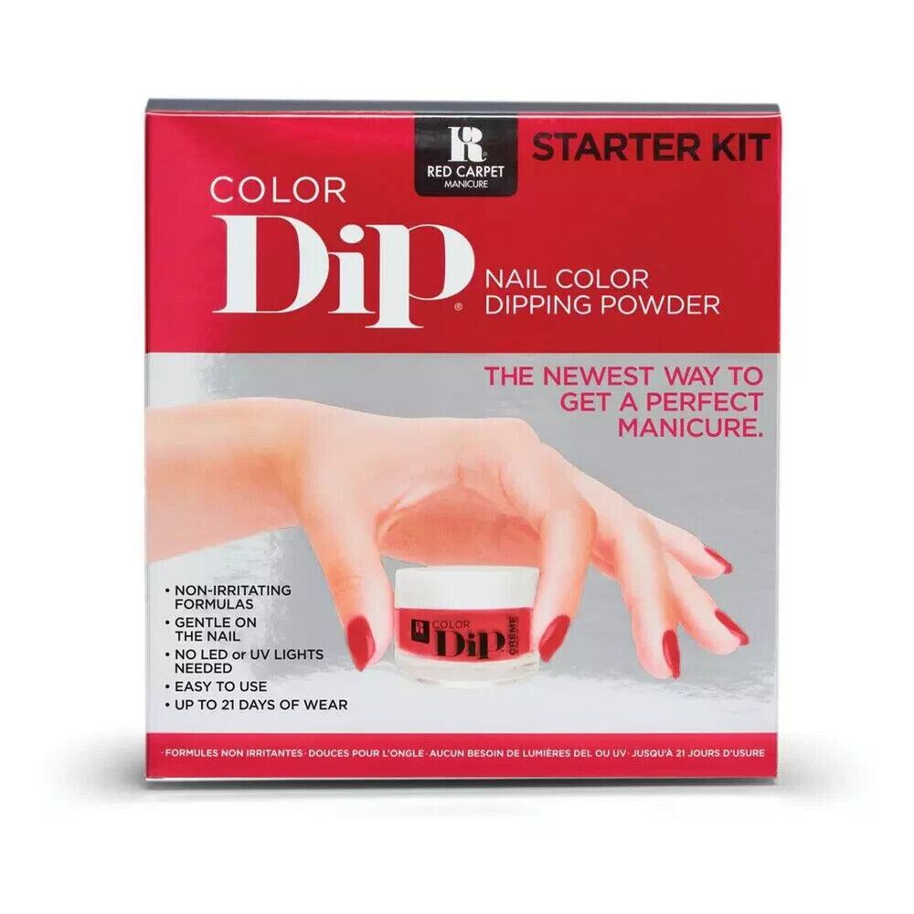 Red Carpet Manicure Color Dip Nail Dipping Powder Manicure Starter Kit Seductive